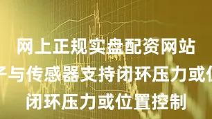 网上正规实盘配资网站集成电子与传感器支持闭环压力或位置控制