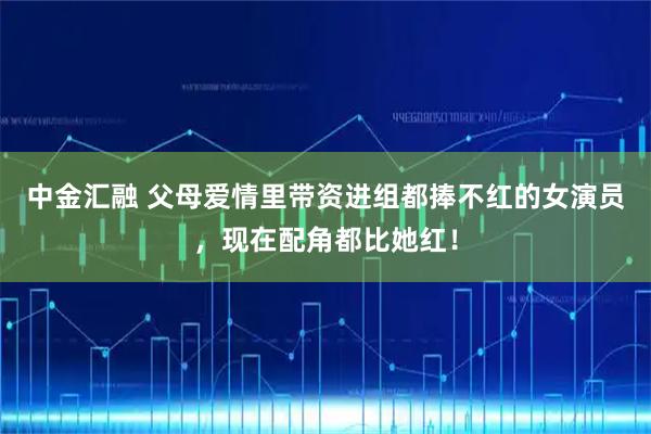 中金汇融 父母爱情里带资进组都捧不红的女演员，现在配角都比她红！